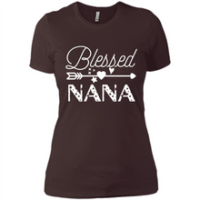 Load image into Gallery viewer, Blessed Nana Christmas Mother’s Day Birthday Grandma - Ladies' Boyfriend T-Shirt