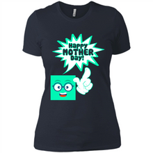 Load image into Gallery viewer, Cute Emoji With Heart Balloon Happy Mother Day - Ladies' Boyfriend T-Shirt