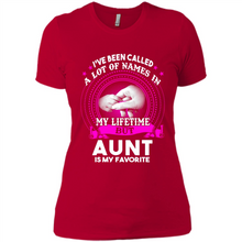 Load image into Gallery viewer, Aunt Is My Favorite Name Sweatshirt Mother’s Day Best Gift - Ladies' Boyfriend T-Shirt