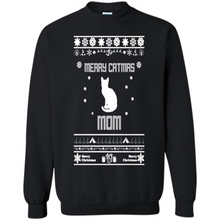 Load image into Gallery viewer, Cats T Shirt Hoodie Merry Catmas Mom Mother’s Day - Sweatshirt