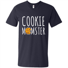 Load image into Gallery viewer, Cookie Momster shirt Mother’s day shirt Baking mom - Men's V-Neck