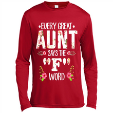 Load image into Gallery viewer, Every Great Aunt Says The F Word mother’s day Gift For Auntie - Canvas Long Sleeve T-Shirt