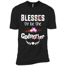 Load image into Gallery viewer, Blessed To Be Called Godmother Funny Mother’s Day, Godmother Gift - Premium Short Sleeve T-Shirt