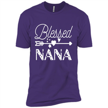 Load image into Gallery viewer, Blessed Nana Christmas Mother’s Day Birthday Grandma - Premium Short Sleeve T-Shirt