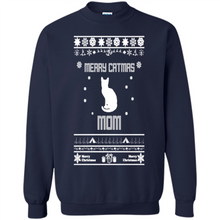 Load image into Gallery viewer, Cats T Shirt Hoodie Merry Catmas Mom Mother’s Day - Sweatshirt