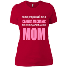 Load image into Gallery viewer, CAMERA MECHANIC The Most Important Call Me Mom Mother’s Day - Ladies' Boyfriend T-Shirt