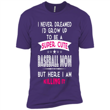 Load image into Gallery viewer, A Super cute Baseball Mom Mother’s Day Gift ideas Funny - Premium Short Sleeve T-Shirt