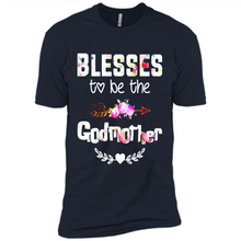 Load image into Gallery viewer, Blessed To Be Called Godmother Funny Mother’s Day, Godmother Gift - Premium Short Sleeve T-Shirt