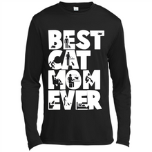 Load image into Gallery viewer, BEST CAT MOM EVER A LIFE WITH CATS - Canvas Long Sleeve T-Shirt