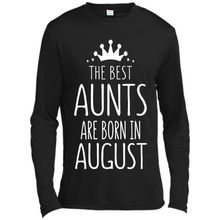 Load image into Gallery viewer, August Girl Gift Sweatshirt – The Best Aunts Are Born August Funny Birthday, Mother’s Day - Canvas Long Sleeve T-Shirt
