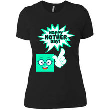 Load image into Gallery viewer, Cute Emoji With Heart Balloon Happy Mother Day - Ladies' Boyfriend T-Shirt
