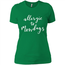 Load image into Gallery viewer, Allergic To Mondays T-Shirt Funny Women’s Mom Mama Mother - Ladies' Boyfriend T-Shirt