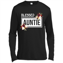 Load image into Gallery viewer, Blessed Auntie Funny Mother’s Day - Canvas Long Sleeve T-Shirt