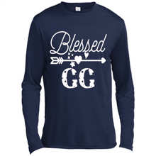 Load image into Gallery viewer, Blessed GG Christmas Mother’s Day Birthday Grandma - Canvas Long Sleeve T-Shirt