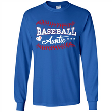 Load image into Gallery viewer, Baseball Auntie Softball Auntie Funny Gift For Mother’s Day - Long Sleeve T-Shirt