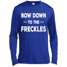 Load image into Gallery viewer, Bow Down to the Freckles Ginger Pride Mother’s Day - Canvas Long Sleeve T-Shirt