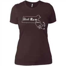 Load image into Gallery viewer, Best Mom Ever Shirt Massachusetts Mothers Day - Ladies' Boyfriend T-Shirt