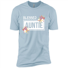 Load image into Gallery viewer, Blessed Auntie Funny Mother’s Day - Premium Short Sleeve T-Shirt