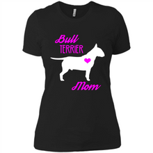 Load image into Gallery viewer, Bull Terrier Mom – Cute Mother’s Day T-Shirt For Dog Lovers - Ladies' Boyfriend T-Shirt