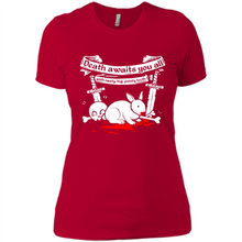 Load image into Gallery viewer, Death Awaits You All With Big Pointy Teeth - Ladies' Boyfriend T-Shirt