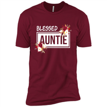 Load image into Gallery viewer, Blessed Auntie Funny Mother’s Day, Birthday Gift For Beloved Aunt - Premium Short Sleeve T-Shirt