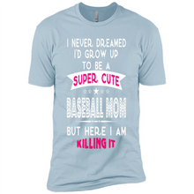 Load image into Gallery viewer, A Super cute Baseball Mom Mother’s Day Gift ideas Funny - Premium Short Sleeve T-Shirt