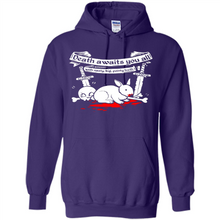 Load image into Gallery viewer, Death Awaits You All With Big Pointy Teeth - Hoodie