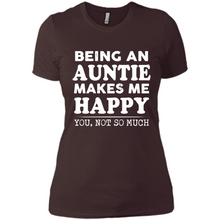 Load image into Gallery viewer, Being An Auntie Makes Me Happy, You Not So Much Funny mother’s day Gift - Ladies' Boyfriend T-Shirt