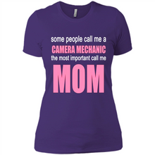 Load image into Gallery viewer, CAMERA MECHANIC The Most Important Call Me Mom Mother’s Day - Ladies' Boyfriend T-Shirt