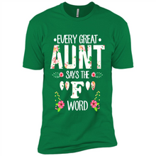 Load image into Gallery viewer, Every Great Aunt Says The F Word mother’s day Gift For Auntie - Premium Short Sleeve T-Shirt