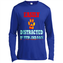 Load image into Gallery viewer, Easily Distracted By Jeeps And Dogs gift shirt for dog mom - Canvas Long Sleeve T-Shirt