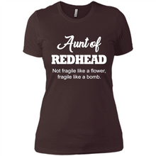 Load image into Gallery viewer, Aunt Of Redhead Definition Funny For Aunt On mother’s day - Ladies' Boyfriend T-Shirt
