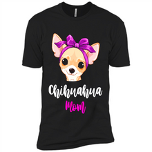 Load image into Gallery viewer, Chihuahua Mom With Purple Hairpin Funny mother’s day Gift For Dog Lovers - Premium Short Sleeve T-Shirt