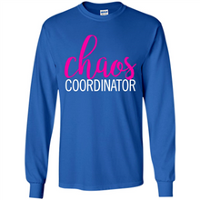 Load image into Gallery viewer, Chaos Coordinator mom is boss Mothers Day - Long Sleeve T-Shirt