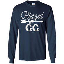 Load image into Gallery viewer, Blessed GG Christmas Mother’s Day Birthday Grandma - Long Sleeve T-Shirt