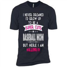 Load image into Gallery viewer, A Super cute Baseball Mom Mother’s Day Gift ideas Funny - Premium Short Sleeve T-Shirt