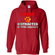 Load image into Gallery viewer, Easily Distracted By Jeeps And Dogs gift shirt for dog mom - Hoodie