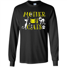 Load image into Gallery viewer, Cats T Shirt Hoodie Mother of Cats Mother’s Day - Long Sleeve T-Shirt