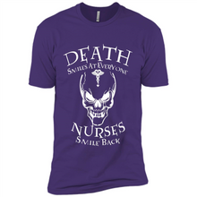 Load image into Gallery viewer, Death Smiles At Everyone Nurses Smile Back Shirt Mothers Day - Premium Short Sleeve T-Shirt