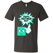 Load image into Gallery viewer, Cute Emoji With Heart Balloon Happy Mother Day - Men's V-Neck