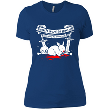 Load image into Gallery viewer, Death Awaits You All With Big Pointy Teeth - Ladies' Boyfriend T-Shirt