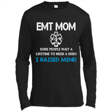 Load image into Gallery viewer, Emt Mom Some People Wait A Lifetime To Meet A Hero I Raised Mine Mother Day - Canvas Long Sleeve T-Shirt