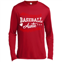 Load image into Gallery viewer, Baseball Auntie Softball Auntie Funny Gift For Mother’s Day - Canvas Long Sleeve T-Shirt