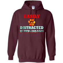 Load image into Gallery viewer, Easily Distracted By Jeeps And Dogs gift shirt for dog mom - Hoodie