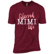 Load image into Gallery viewer, Blessed Mimi Life Shirt Gift for Grandma Mother’s Day - Premium Short Sleeve T-Shirt