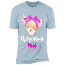 Load image into Gallery viewer, Chihuahua Mom With Purple Hairpin Funny mother’s day Gift For Dog Lovers - Premium Short Sleeve T-Shirt