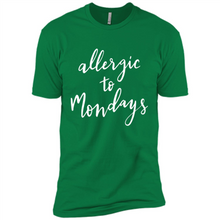 Load image into Gallery viewer, Allergic To Mondays T-Shirt Funny Women’s Mom Mama Mother - Premium Short Sleeve T-Shirt