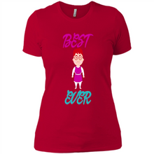 Load image into Gallery viewer, Best Mom Ever Cartoon Mother’s Day - Ladies' Boyfriend T-Shirt