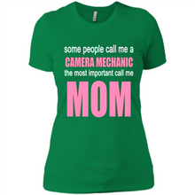 Load image into Gallery viewer, CAMERA MECHANIC The Most Important Call Me Mom Mother’s Day - Ladies' Boyfriend T-Shirt