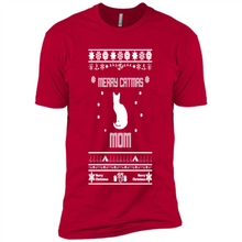 Load image into Gallery viewer, Cats T Shirt Hoodie Merry Catmas Mom Mother’s Day - Premium Short Sleeve T-Shirt